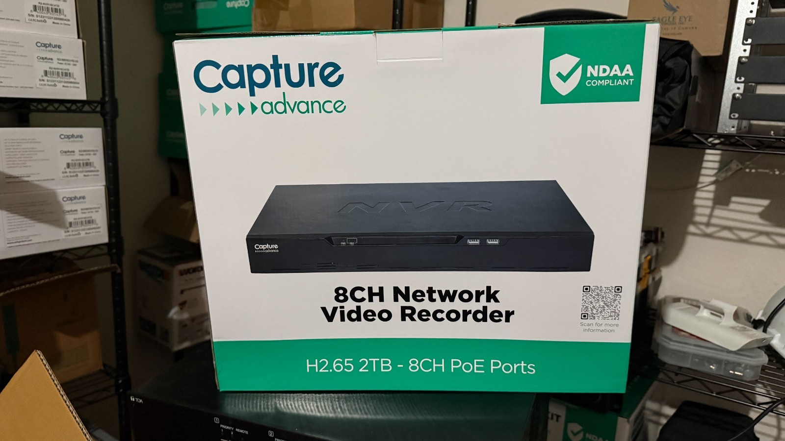 Capture Advance 8-Channel NVR PoE 2TB Plus 4 Used Axis 3105-LVE Cameras Capture Advance 8-Channel NVR PoE 2TB Plus 4 Used Axis 3105-LVE Cameras