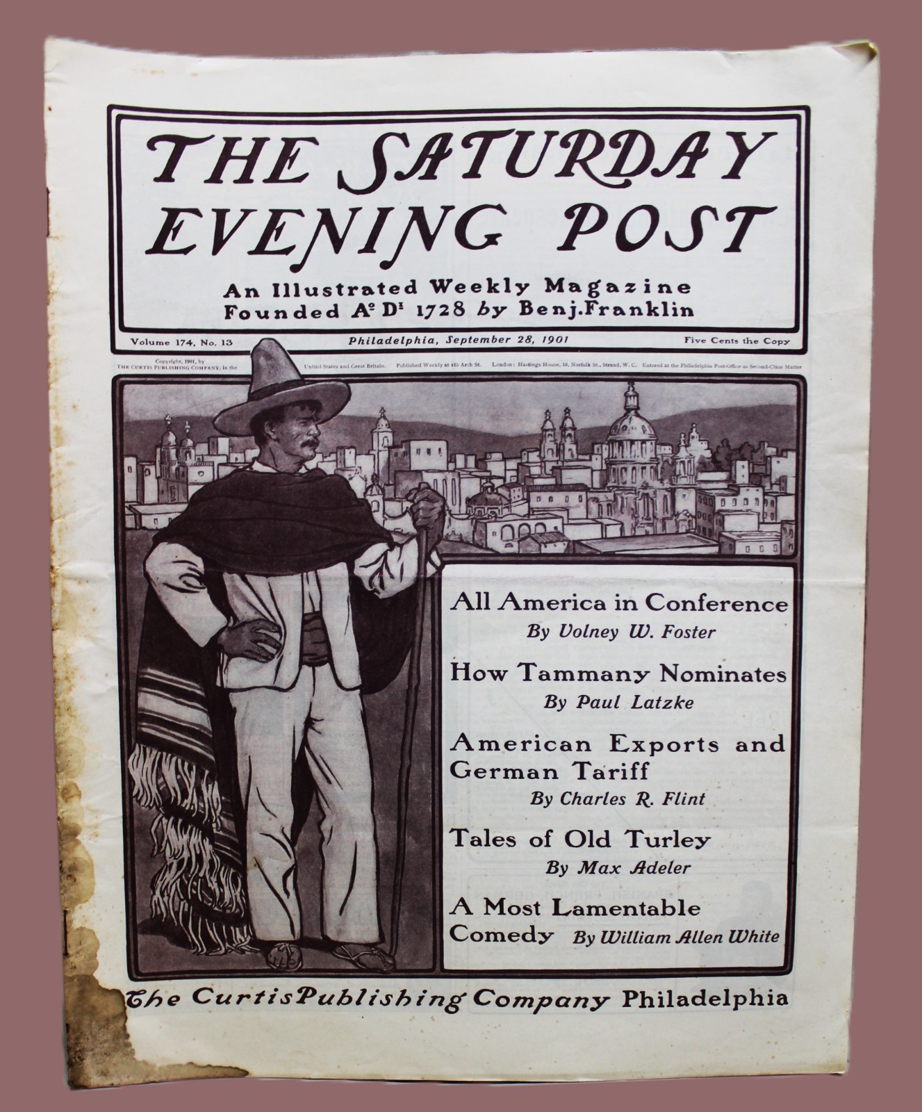 THE SATURDAY EVENING POST MAGAZINE 28 NOVEMBER 1901 VINTAGE LITERATURE & NEWS THE SATURDAY EVENING POST MAGAZINE 28 NOVEMBER 1901 VINTAGE LITERATURE & NEWS
