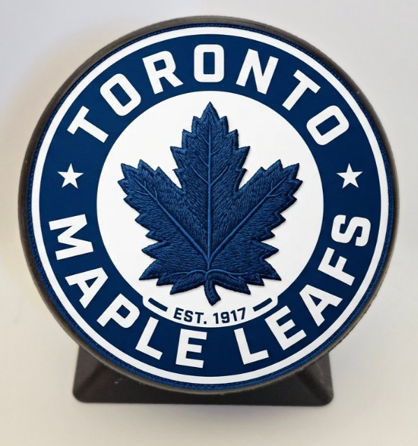 New 2026 Toronto Maple Leafs Hockey Puck With Stamd New 2026 Toronto Maple Leafs Hockey Puck With Stamd