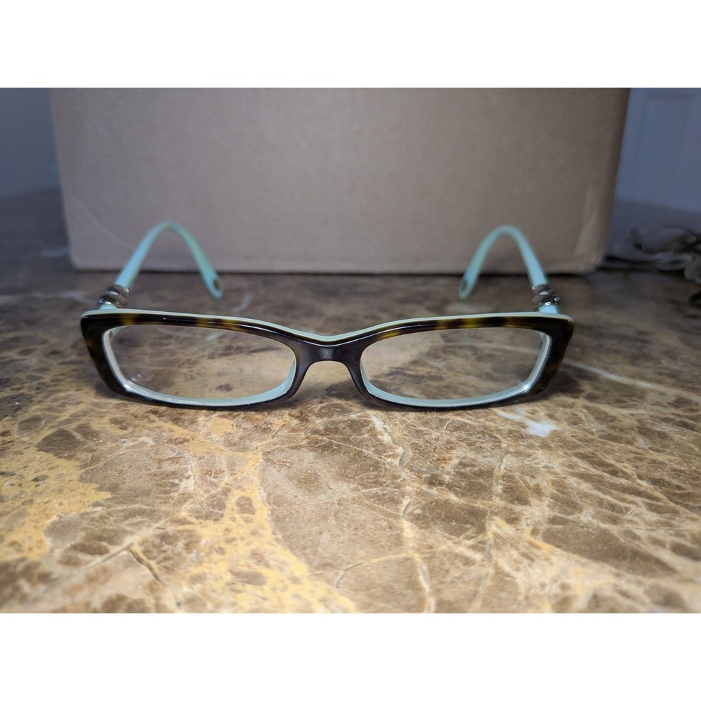 Tiffany & Co Eyeglasses TF 2016 8134 Tortoise Tiffany Blue Silver X Italy 51mm Tiffany & Co Eyeglasses TF 2016 8134 Tortoise Tiffany Blue Silver X Italy 51mm