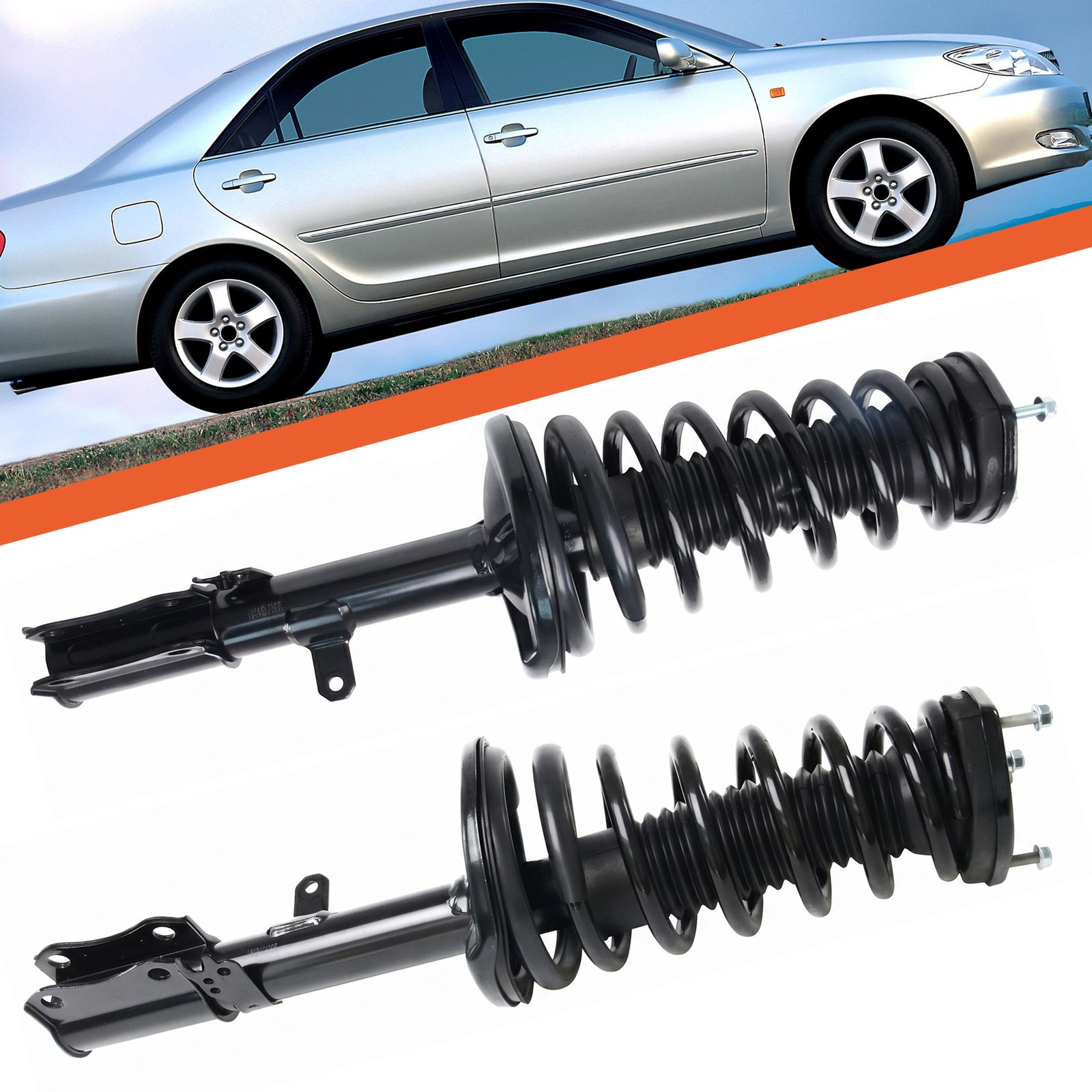 2PCS Rear Shock Struts Assembly for 1992-2001 Toyota Camry 99-2003 Solara Avalon