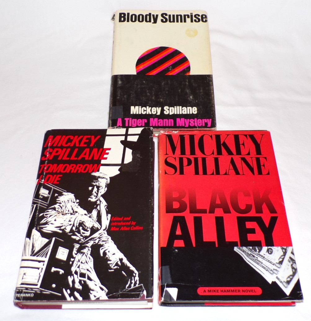 VTG Lot Mickey Spillane HB Books Tomorrow I Die Tiger Mann 1st Edition