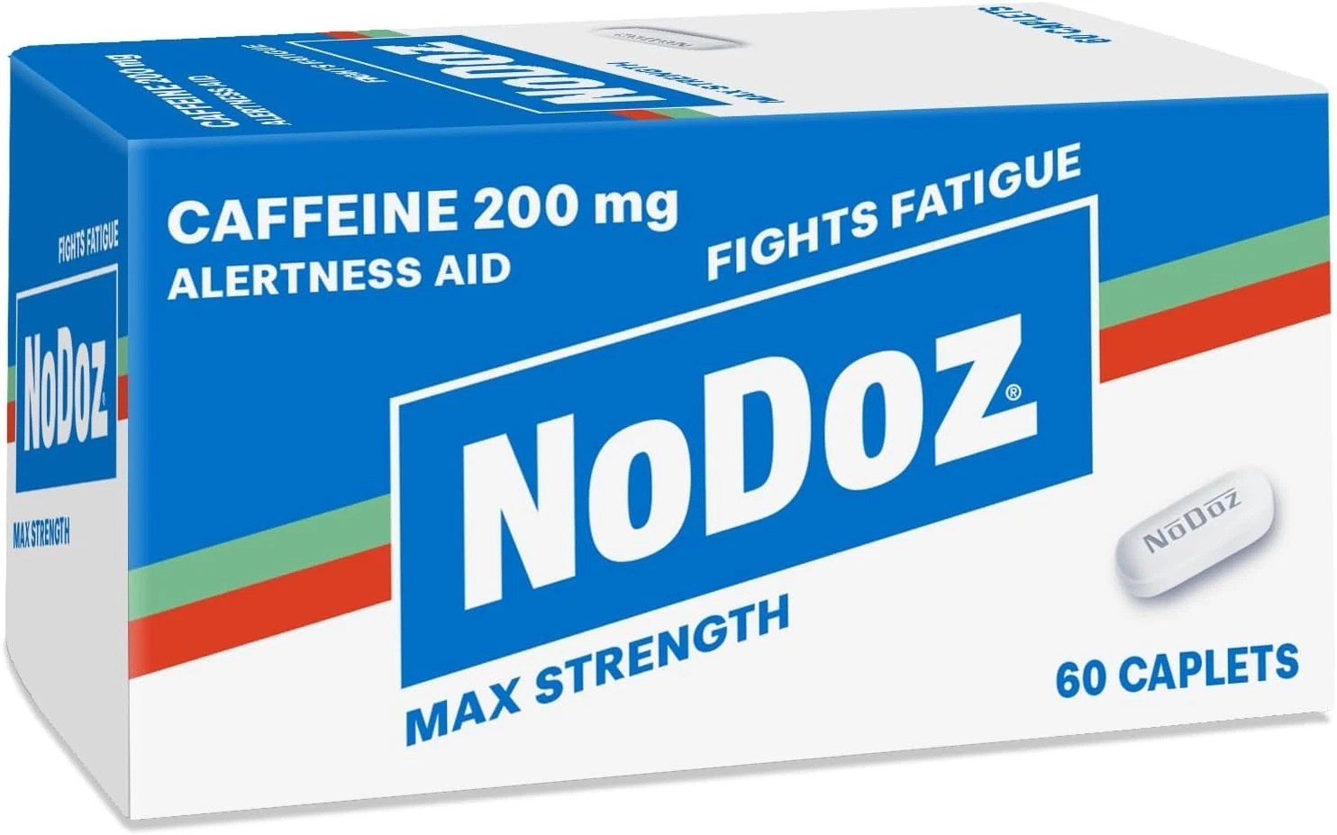 Nodoz Maximum Strength Caffeine Pills 200mg, 60 Caplets