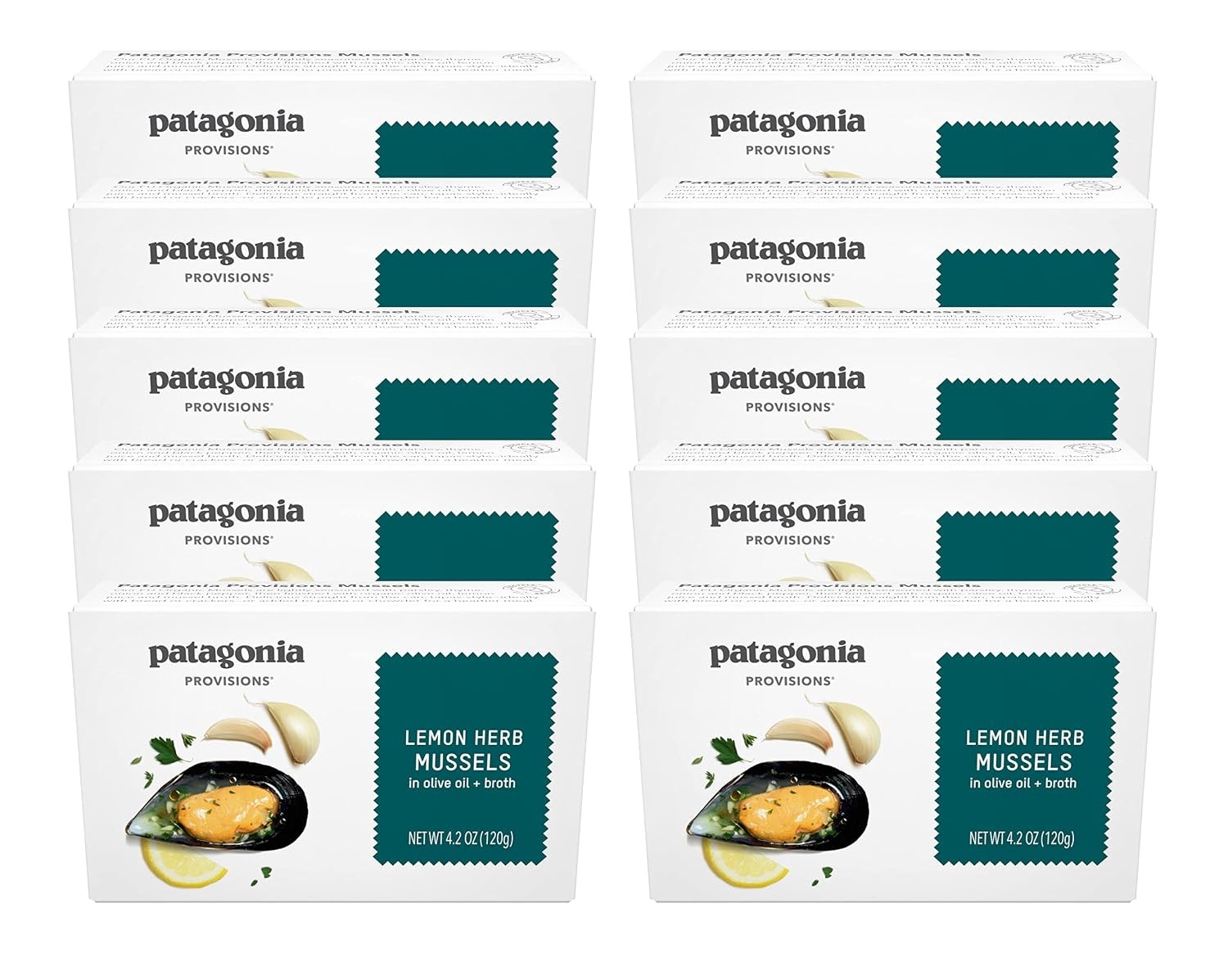 Lemon Herb Mussels 4.2oz Frozen Seafood Patagonia Provisions Mussels in Lemon