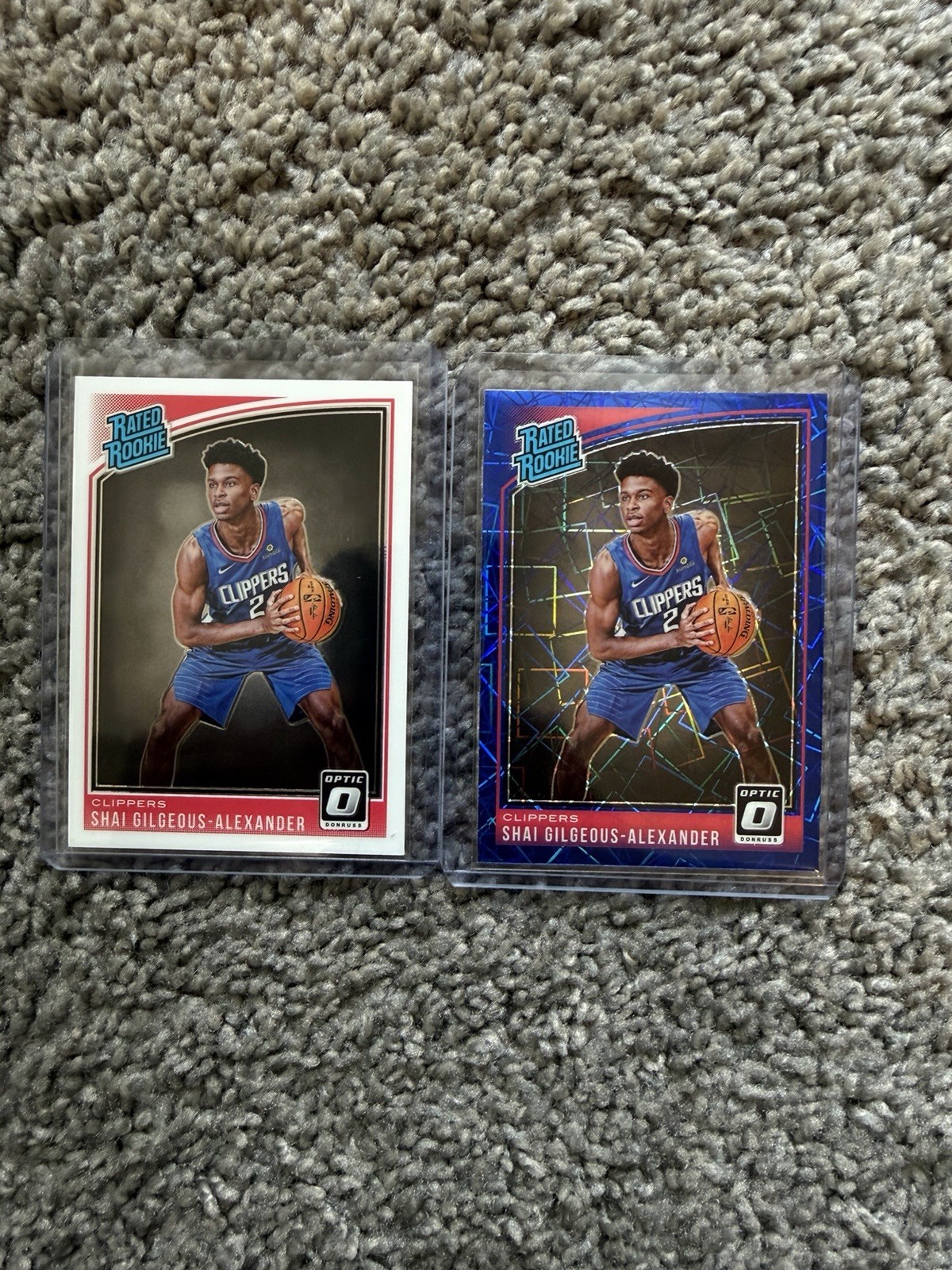 2018-19 Donruss Optic - Rated Rookie Shai Gilgeous-Alexander #162 Blue Velocity 2018-19 Donruss Optic - Rated Rookie Shai Gilgeous-Alexander #162 Blue Velocity