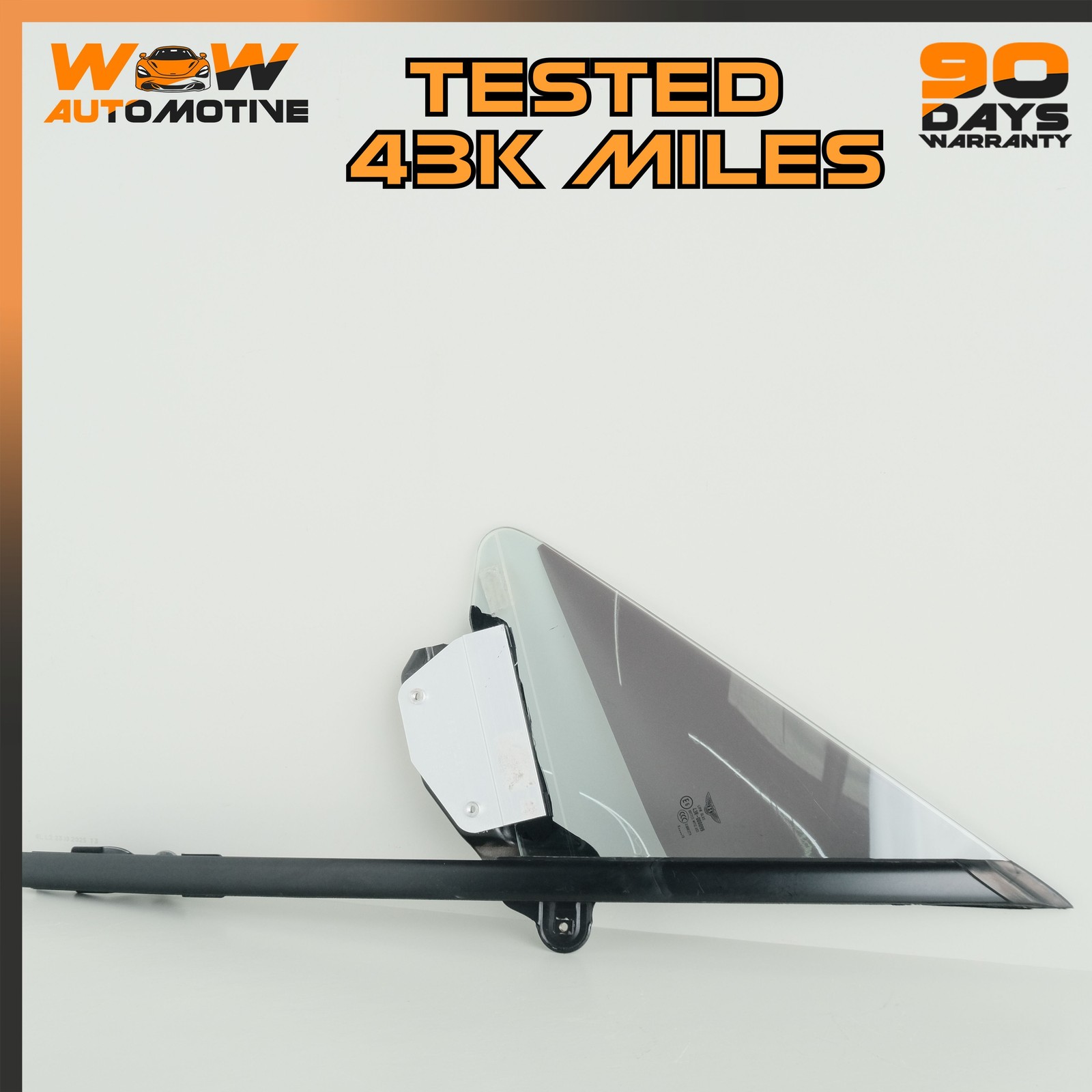07-11 BENTLEY CONTINENTAL GTC FRONT LEFT DOOR QUARTER VENT WINDOW GLASS OEM 07-11 BENTLEY CONTINENTAL GTC FRONT LEFT DOOR QUARTER VENT WINDOW GLASS OEM