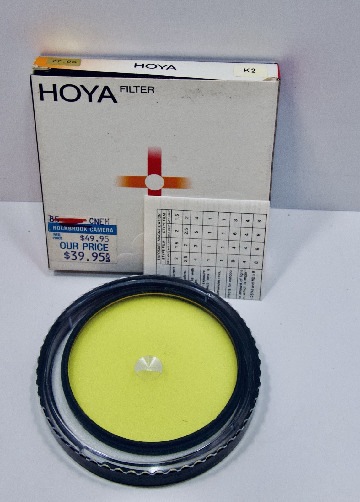 Genuine Hoya 77mm Yellow Y K2 #K2 K-2 k 2 Glass Lens Filter Made in Japan 77 mm 