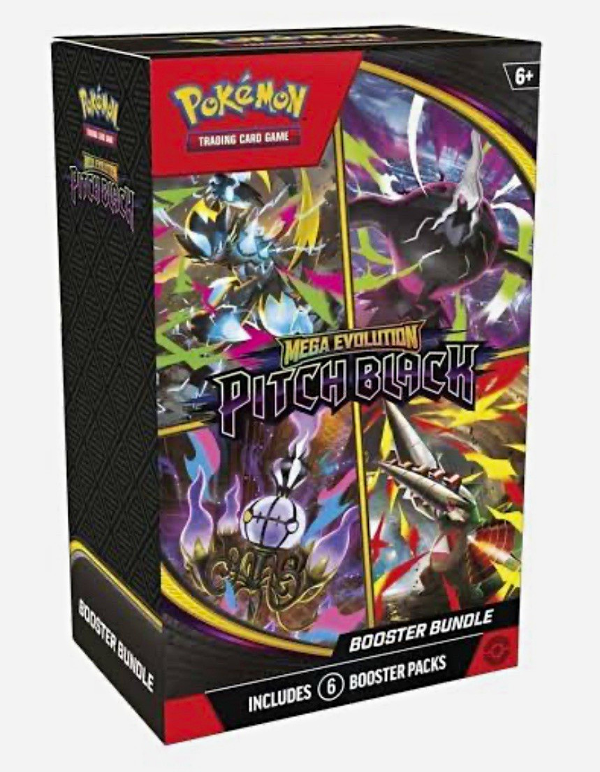 Pokémon TCG Mega Evolution Pitch Black Booster Bundle Box 6 Packs Eng 2025 Pokémon TCG Mega Evolution Pitch Black Booster Bundle Box 6 Packs Eng 2025