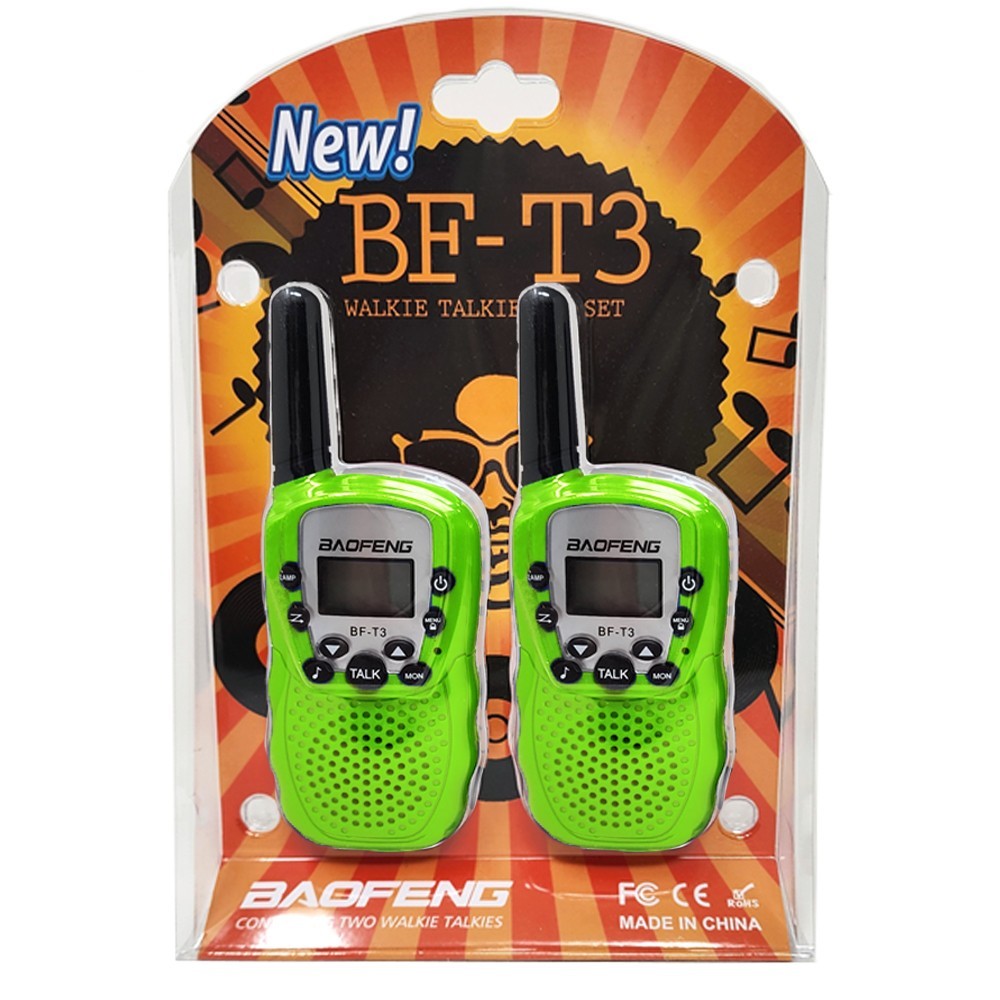 2 Pack Kids Walkie Talkies Lightweight 2 Way Radio Indoor Outdoor Toys Ages 3-12