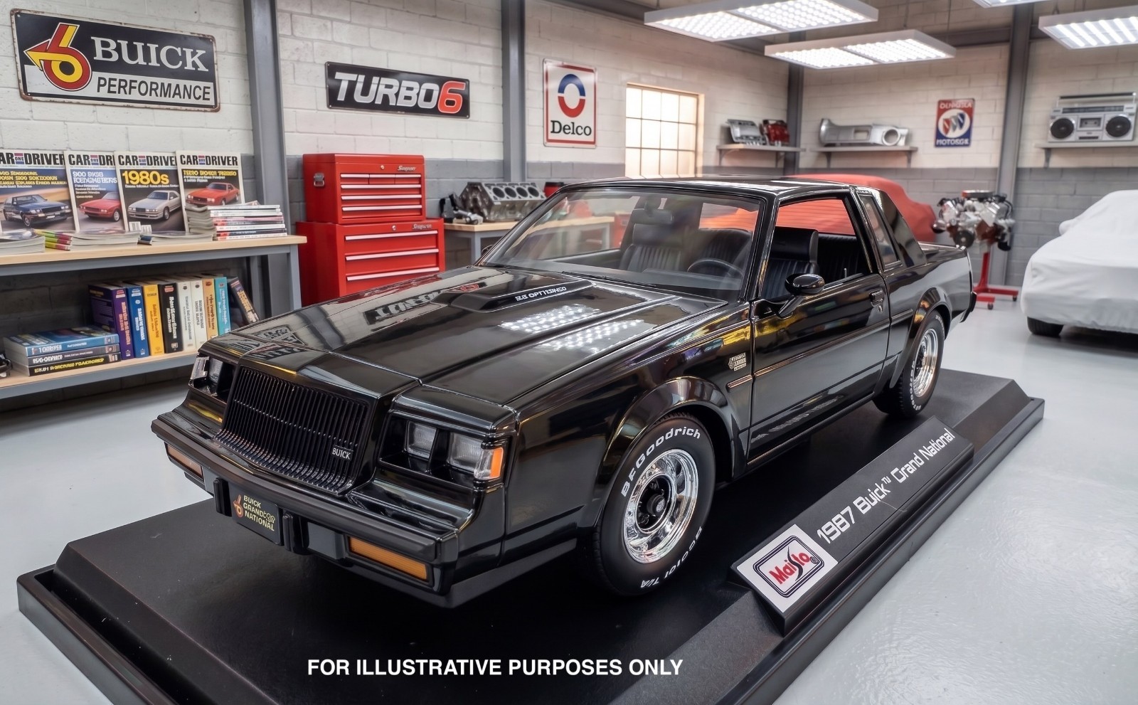NEW - Maisto Special Edition 1987 Buick Grand National BLACK 1:18 Scale Diecast