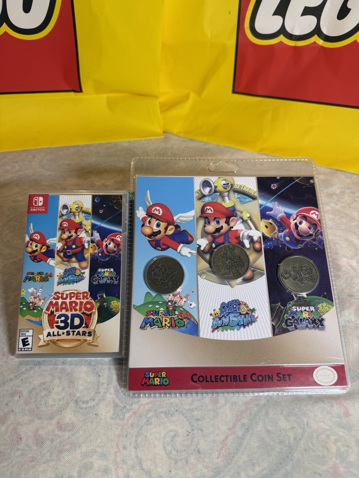 NEW SEALED Nintendo Super Mario 3D All-Stars Switch Game w/ Collector’s Coin Set