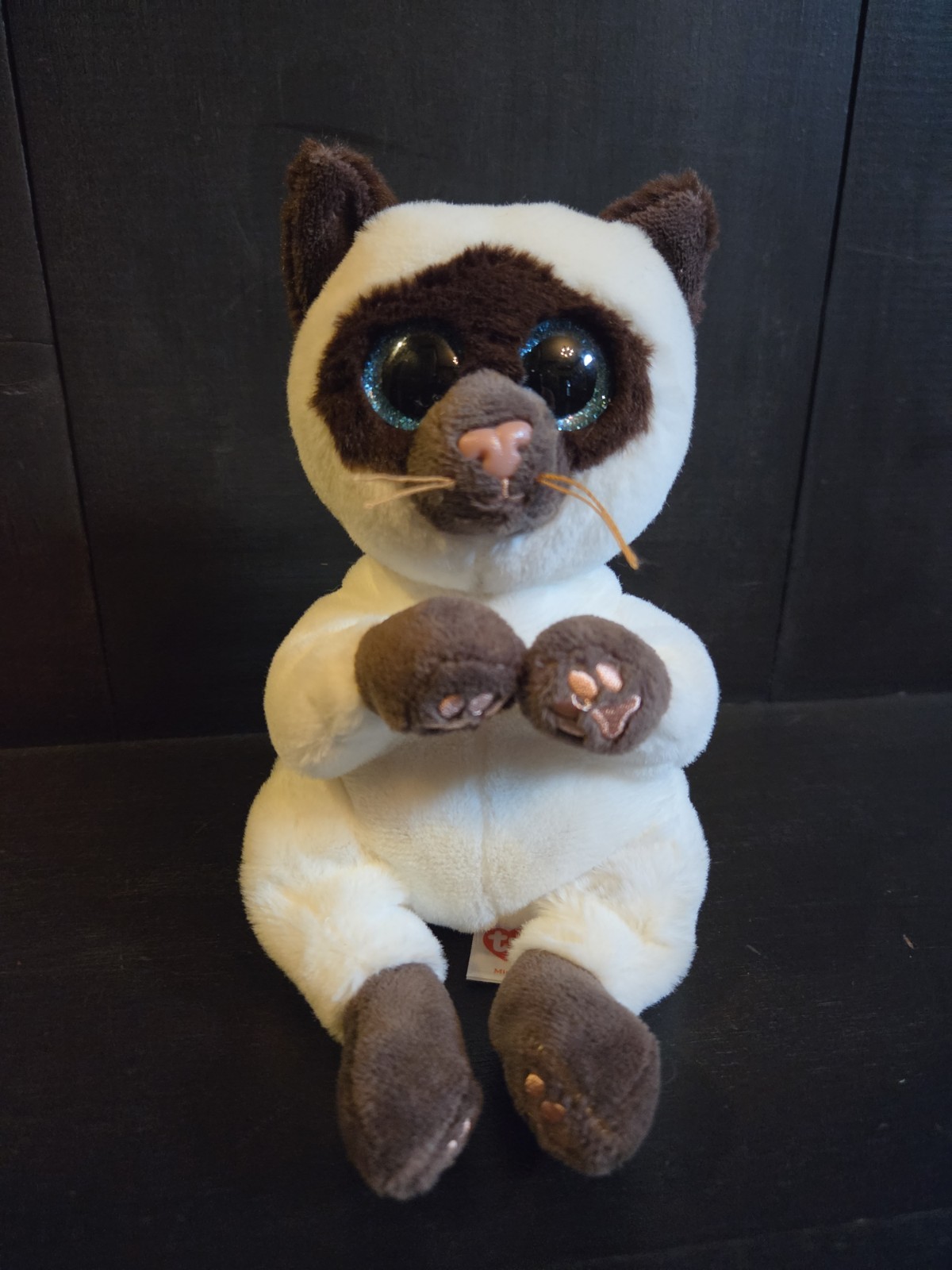 Ty Beanie Babies Miso Siamese Cat Plush Toy 8\ Ty Beanie Babies Miso Siamese Cat Plush Toy 8\