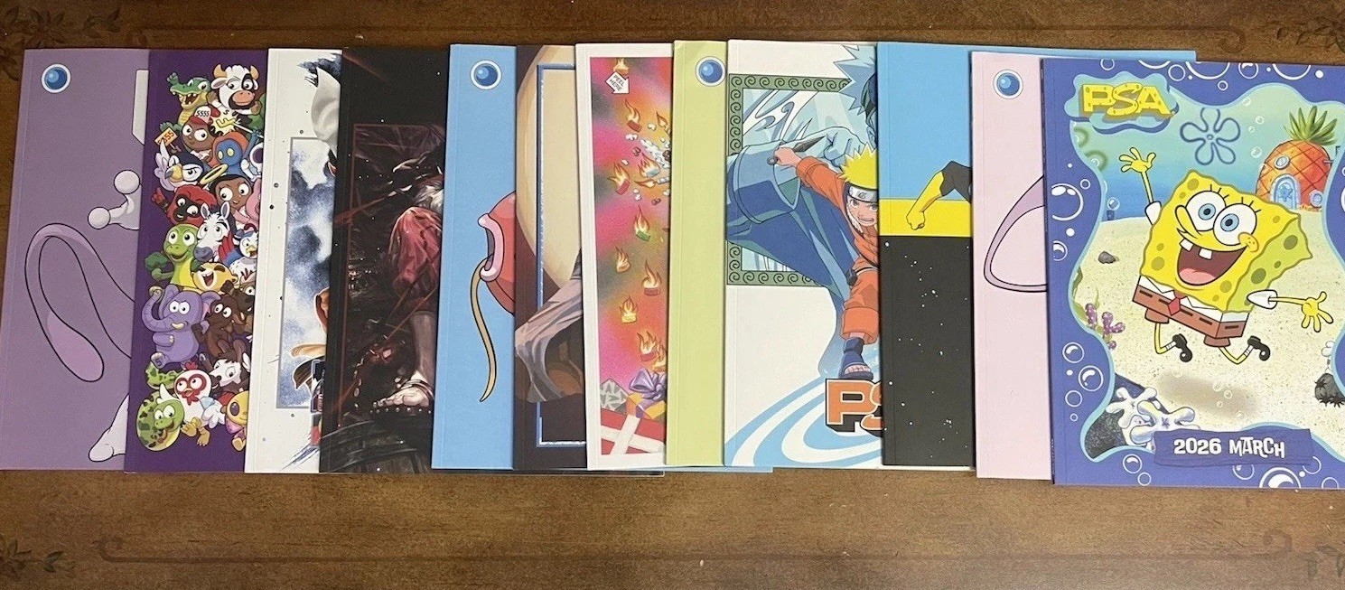 PSA TCG Magazine Collection - April ‘25- March ‘26- Mew SSP Included 12 Total-NM PSA TCG Magazine Collection - April ‘25- March ‘26- Mew SSP Included 12 Total-NM