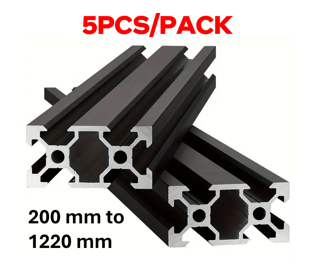 5PCS 2040 Aluminum Extrusion Profile V Slot Linear Rail EU Standard 200-1220mm 5PCS 2040 Aluminum Extrusion Profile V Slot Linear Rail EU Standard 200-1220mm