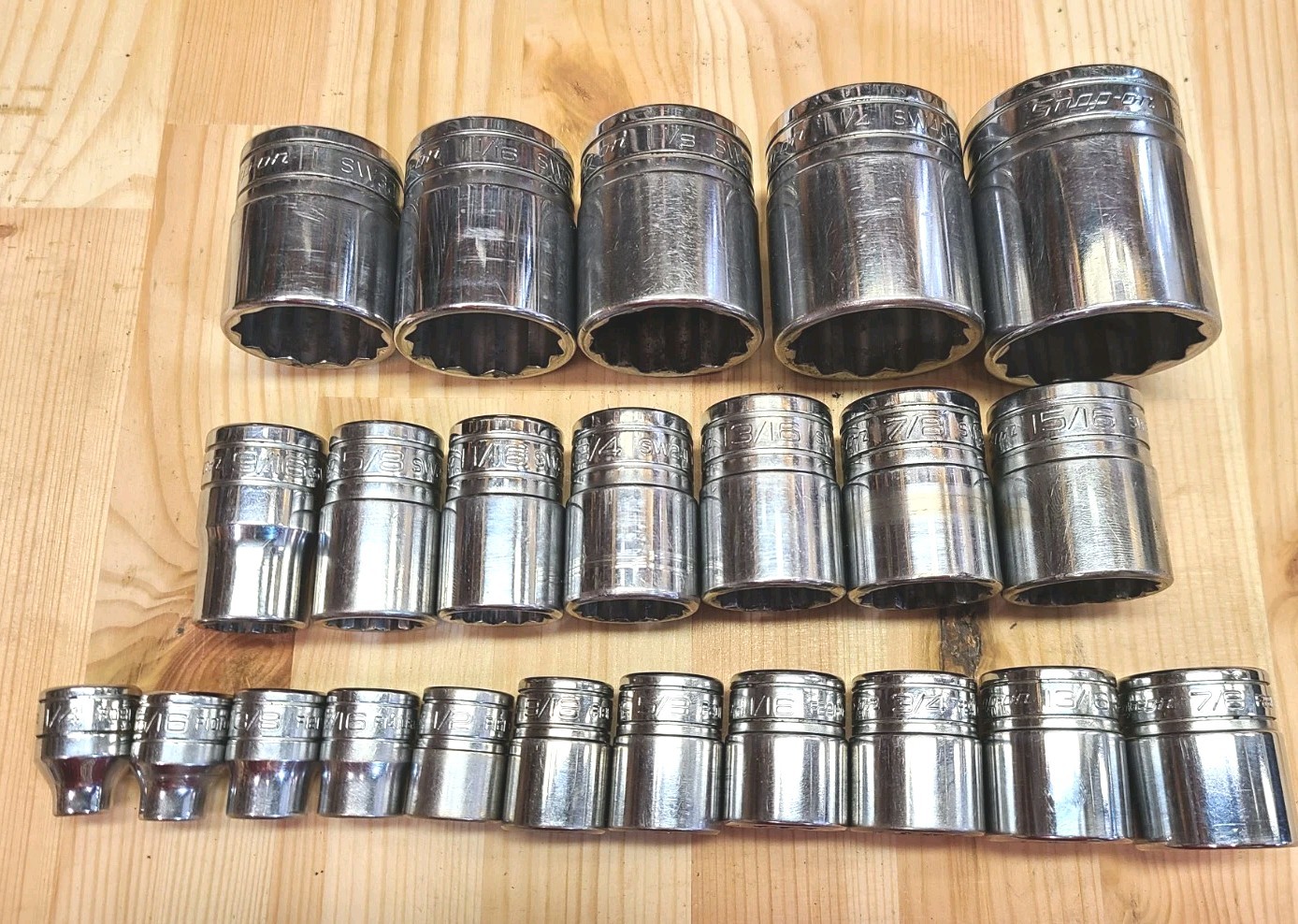 23pc. Snap-On Tools 1/2\ 23pc. Snap-On Tools 1/2\