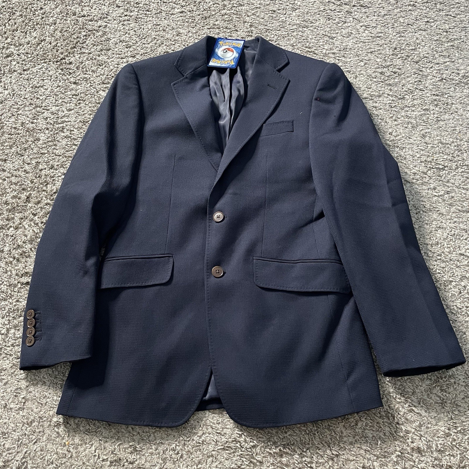 Charles Tyrwhitt Navy Blue Woven 100% Wool Slim Fit Blazer Mens 36 R NWOT 988 Charles Tyrwhitt Navy Blue Woven 100% Wool Slim Fit Blazer Mens 36 R NWOT 988