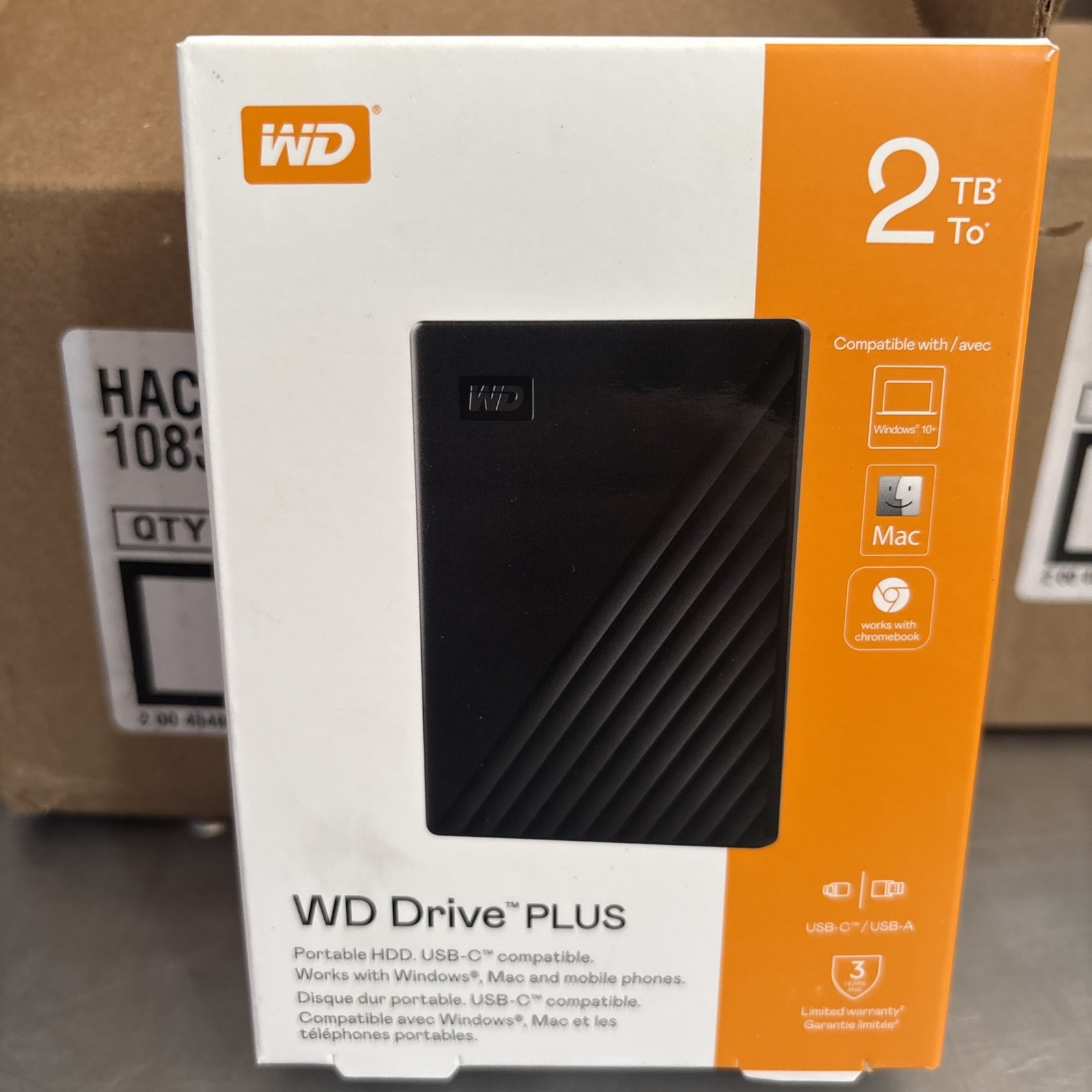 WD Drive PLUS 2TB External Portable Hard Drive - Black WD Drive PLUS 2TB External Portable Hard Drive - Black