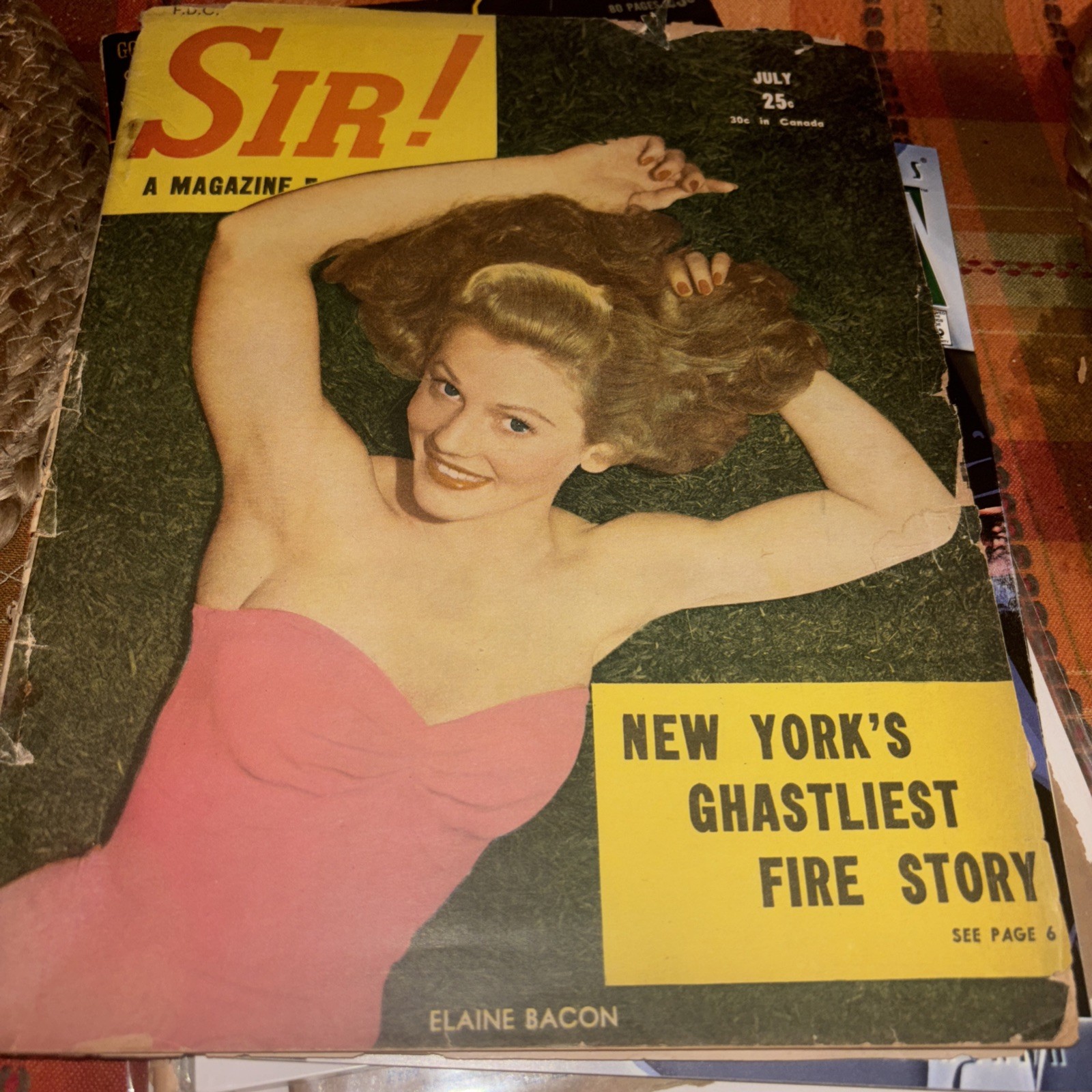 SIR July 1946 - Vintage Men’s Mag - Story About NY Triangle Fire. GG Pics SIR July 1946 - Vintage Men’s Mag - Story About NY Triangle Fire. GG Pics