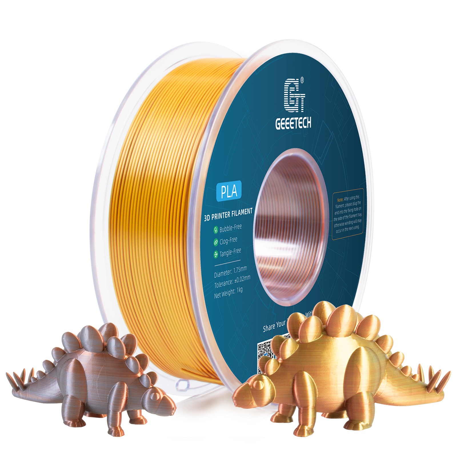 [Buy 3 Get 2 Free]Geeetech 3D Printer Filament PLA PETG SILK ABS+ TPU 1.75mm 1KG