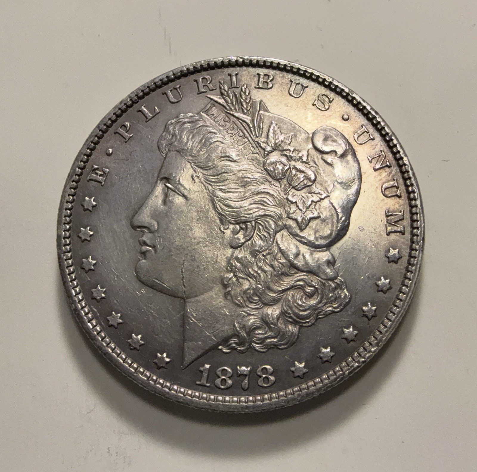 1878 7/8 TF Morgan Silver Dollar VAM 41c Bearded Lady Super CD Elite Clashed Die
