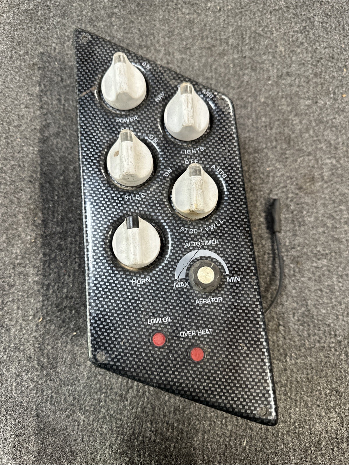 1997-99 Skeeter Bass Boat Dash Switch Panel Drivers Console OEM 1997-99 Skeeter Bass Boat Dash Switch Panel Drivers Console OEM