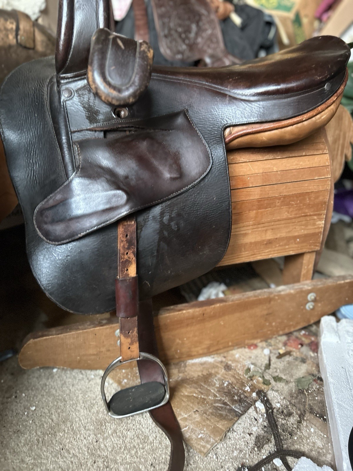 Antique Re Worked Side Saddle