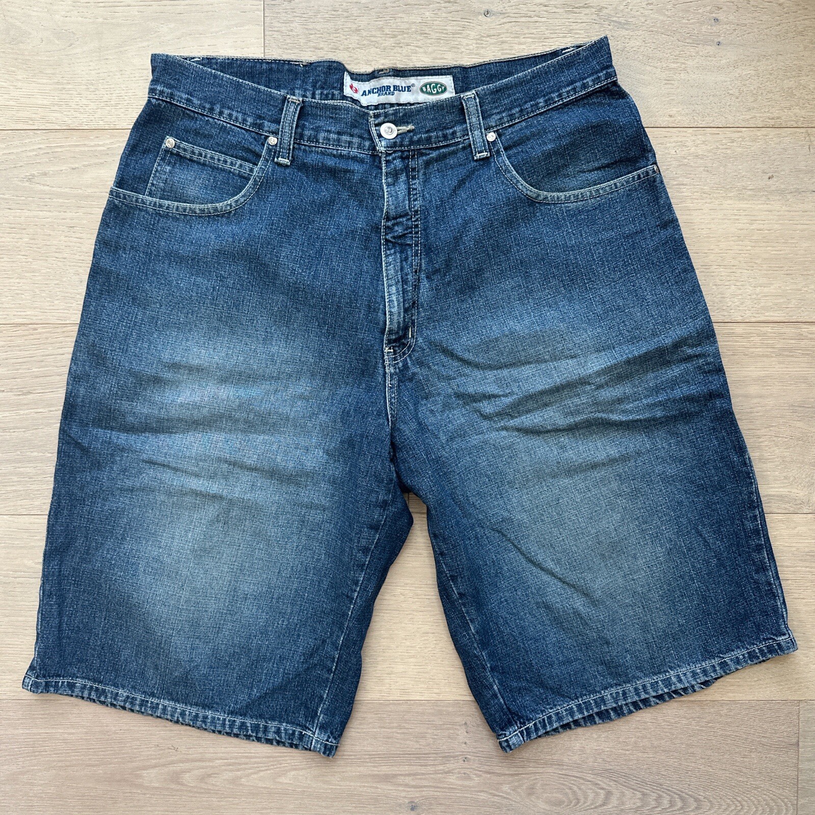 VTG anchor blue Y2K *RARE* JORTS BAGGY size 36 VTG anchor blue Y2K *RARE* JORTS BAGGY size 36