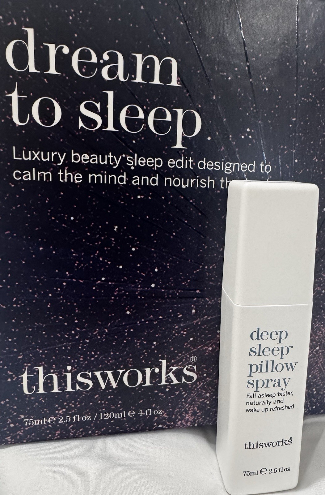 THISWORKS Deep Sleep Pillow Spray, Natural Relaxation Aid for Stress & Anxiety THISWORKS Deep Sleep Pillow Spray, Natural Relaxation Aid for Stress & Anxiety