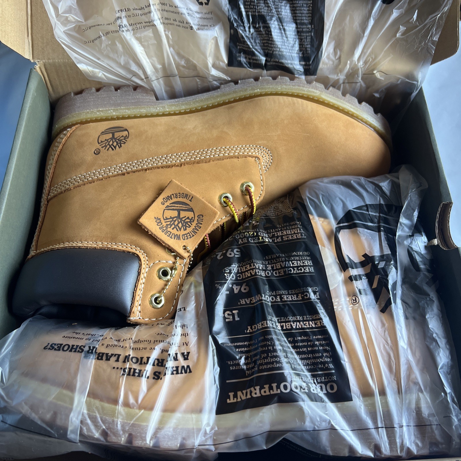 Timberland Men\'s 6 Inch Premium Waterproof Wheat Boots - US Men’s Size 10 M Timberland Men\'s 6 Inch Premium Waterproof Wheat Boots - US Men’s Size 10 M