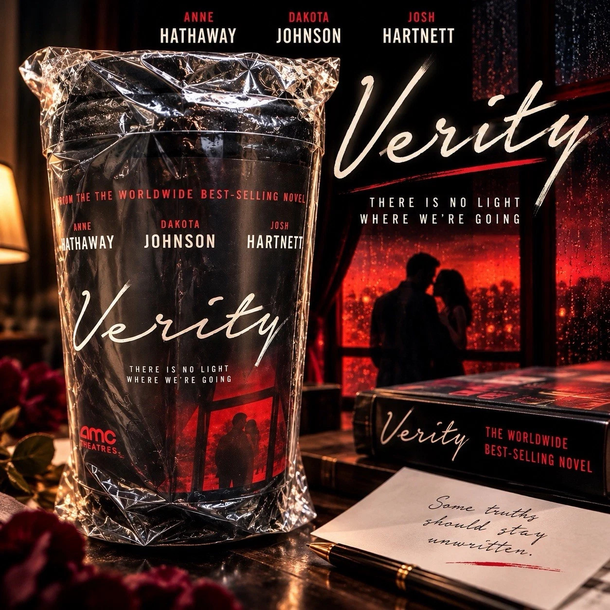 Verity Movie Blanket AMC Theatres Anne Hathaway Dakota Johnson Josh Hartnett NEW