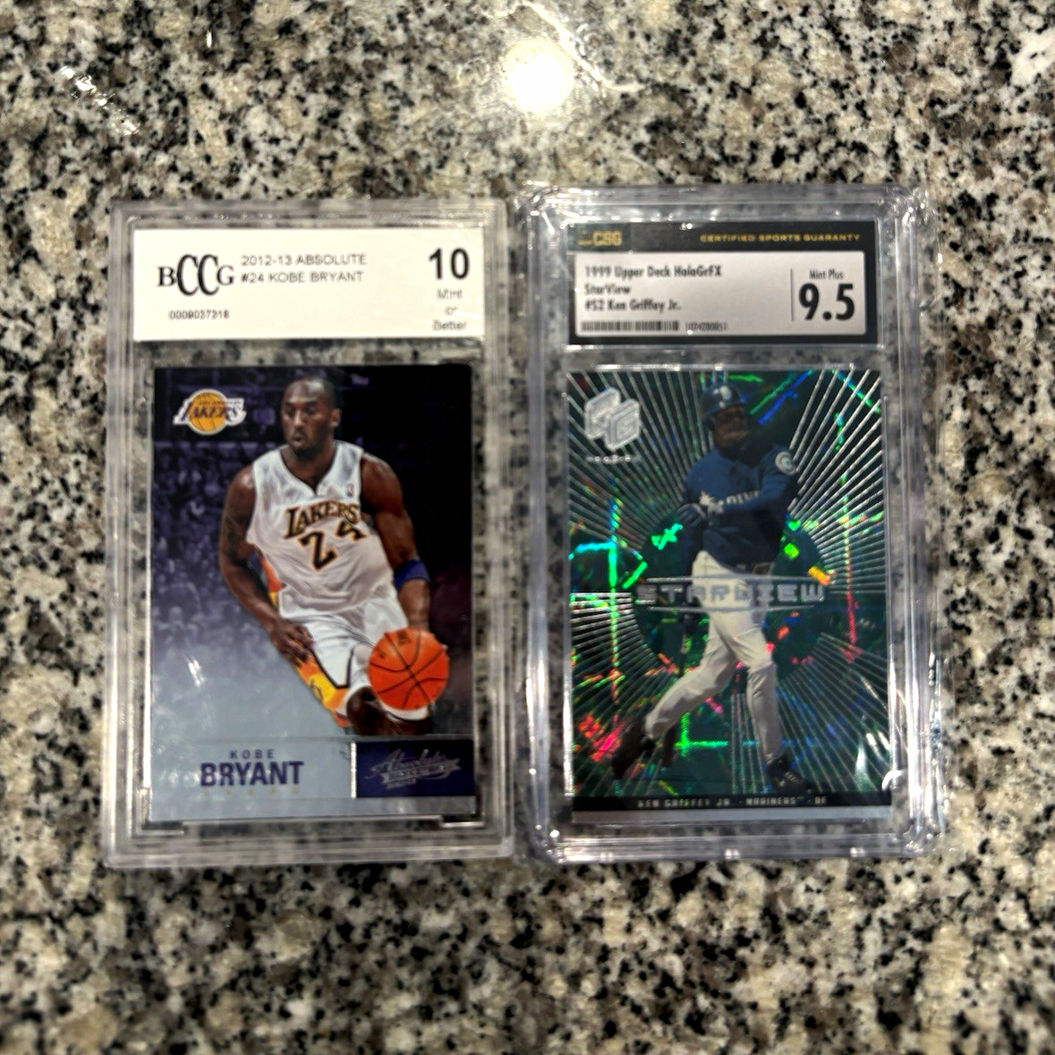 Kobe Bryant 2012-13 Panini Absolute #24 + Ken Griffey Jr StarView CSG Lot Kobe Bryant 2012-13 Panini Absolute #24 + Ken Griffey Jr StarView CSG Lot