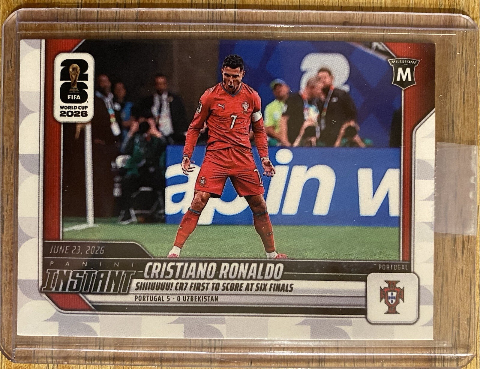 2026 Panini Instant FIFA World Cup #99 Cristiano Ronaldo Portugal PR: 13178 2026 Panini Instant FIFA World Cup #99 Cristiano Ronaldo Portugal PR: 13178