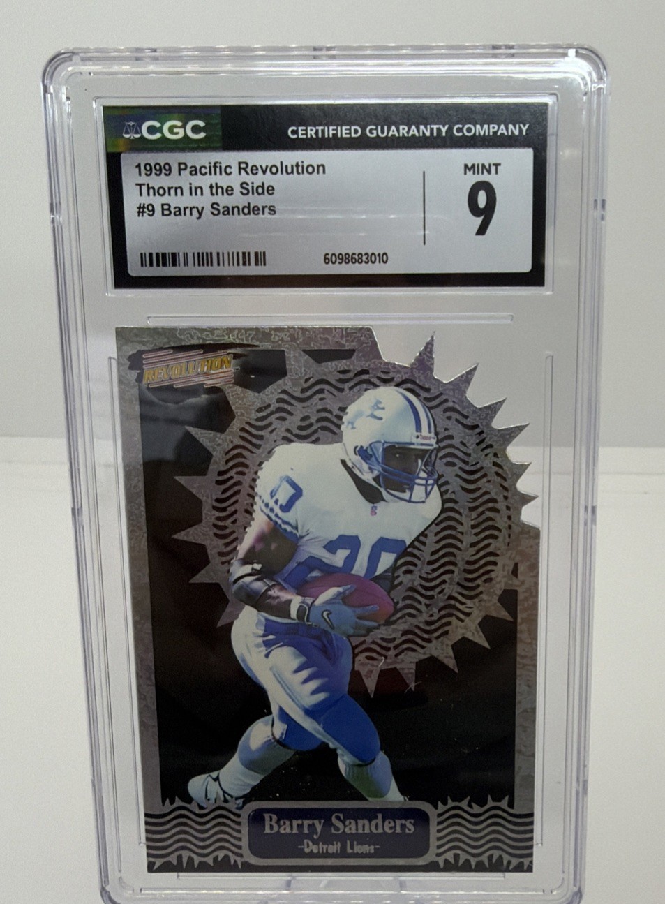 1999 Pacific Revolution Thorn in the Side Barry Sanders #9 🔥MINT 9🔥SP Insert