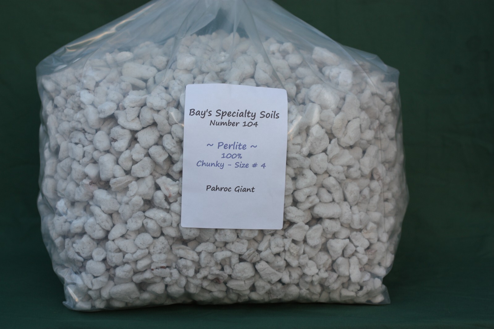 Chunky Perlite Size 4, Hand sifted to Reduce Dust -  Hydroponics, DIY Custom Mix