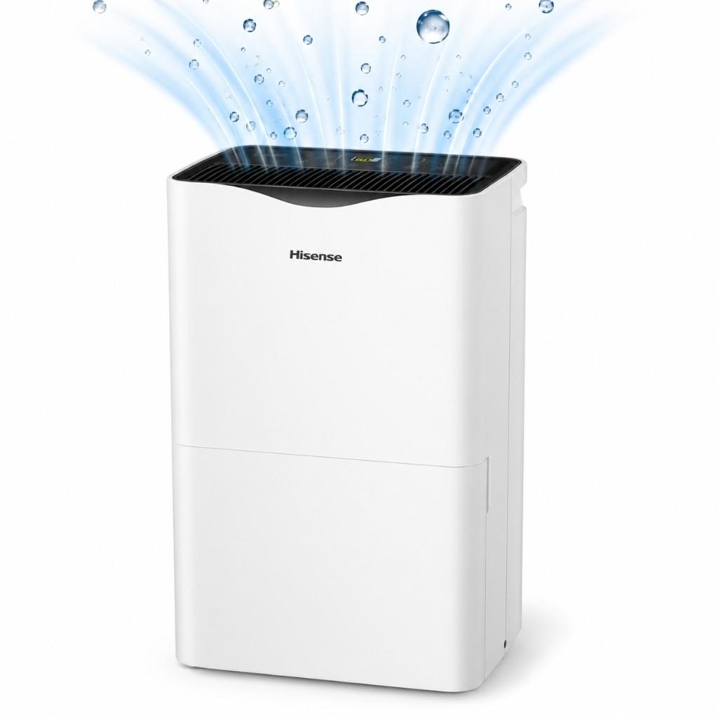 Hisense 50 Pint 3-Speed Dehumidifier w/ Built-in Pump, 4500 sq ft - DH5023KP