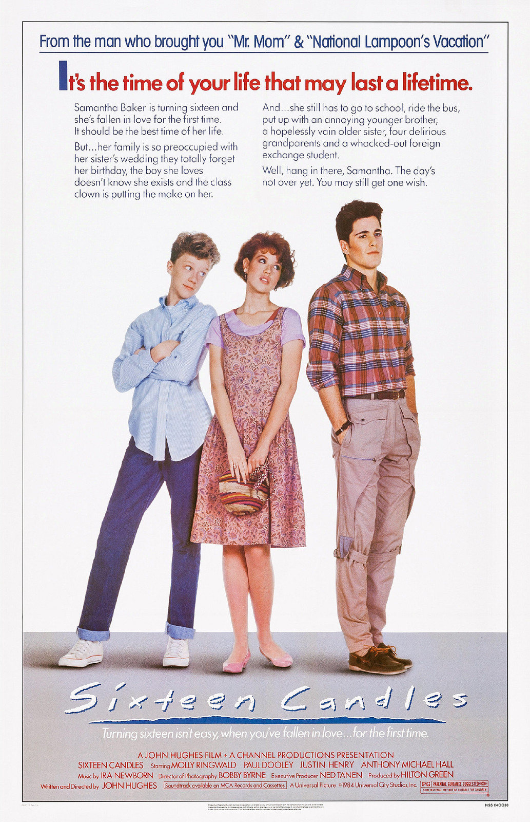 SIXTEEN CANDLES Movie POSTER 