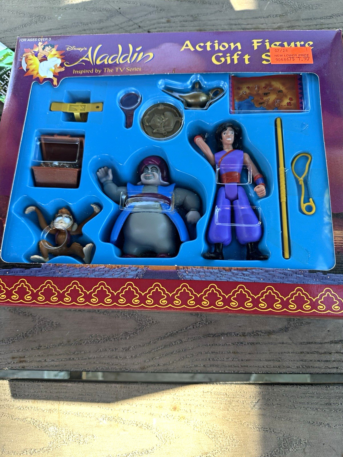Mattel Disney Aladdin TV Series Gift Set Aladdin Abu Figures 1995 65389-93 Mattel Disney Aladdin TV Series Gift Set Aladdin Abu Figures 1995 65389-93