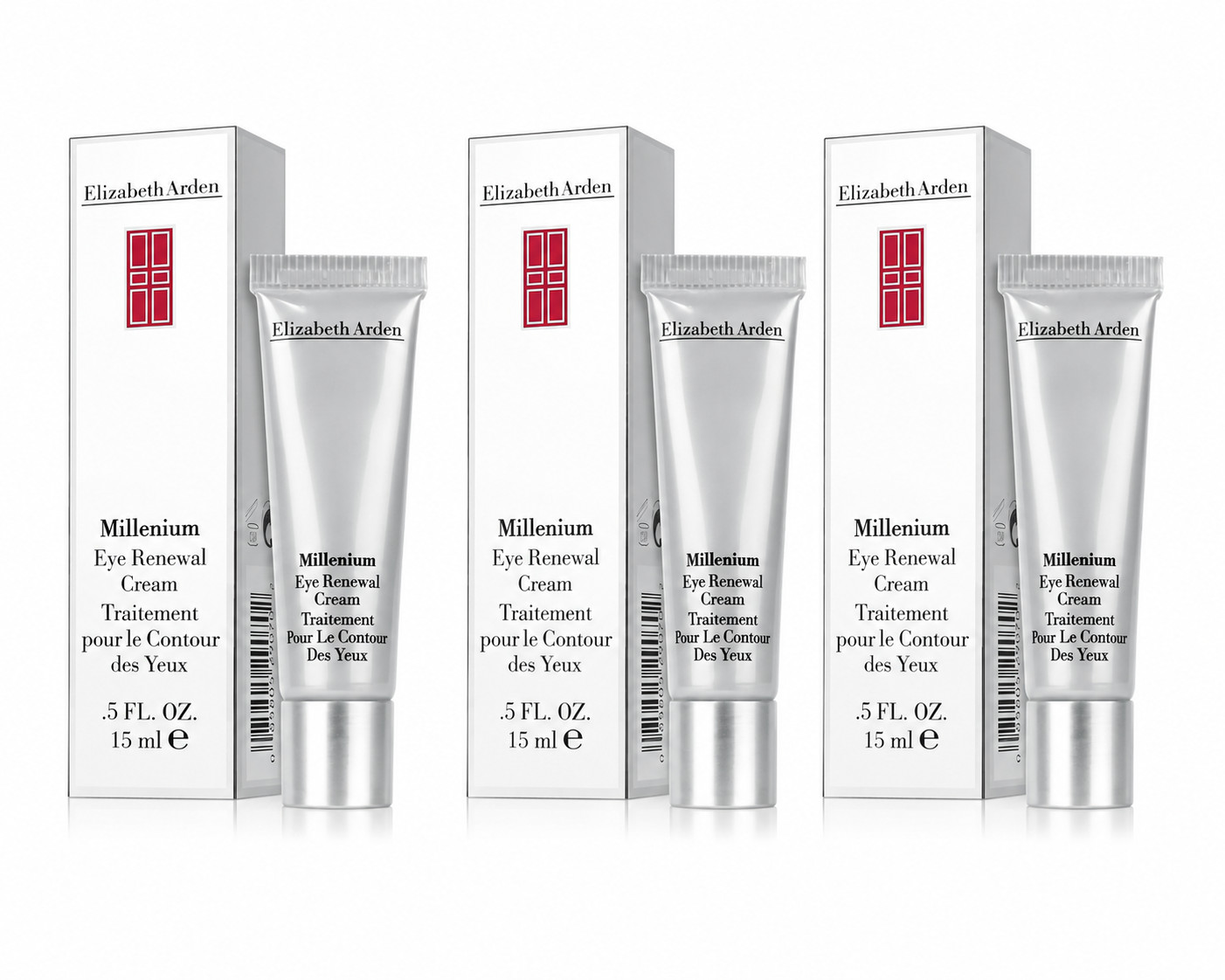 3 PACK-Elizabeth Arden Millennium Renewal Eye Cream All Skin Types 3x15ml-Boxed 3 PACK-Elizabeth Arden Millennium Renewal Eye Cream All Skin Types 3x15ml-Boxed
