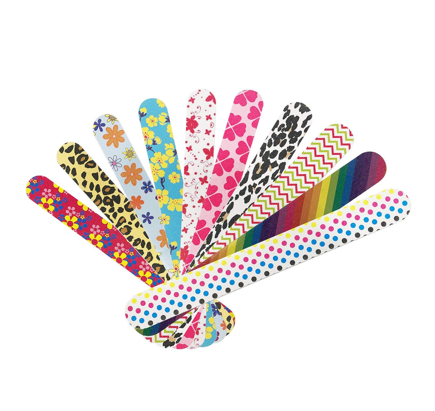 Nail File 10 PCS Professional Double Sided 10 Piece Set, Colorful Nail File 10 PCS Professional Double Sided 10 Piece Set, Colorful