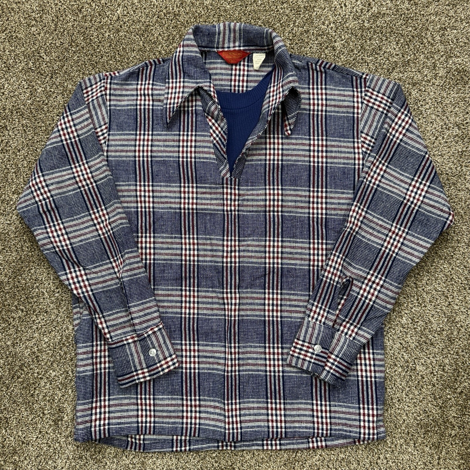 Vintage Sears The Mens Store Plaid Pullover Shirt Men\'s Medium 80s Made in USA Vintage Sears The Mens Store Plaid Pullover Shirt Men\'s Medium 80s Made in USA