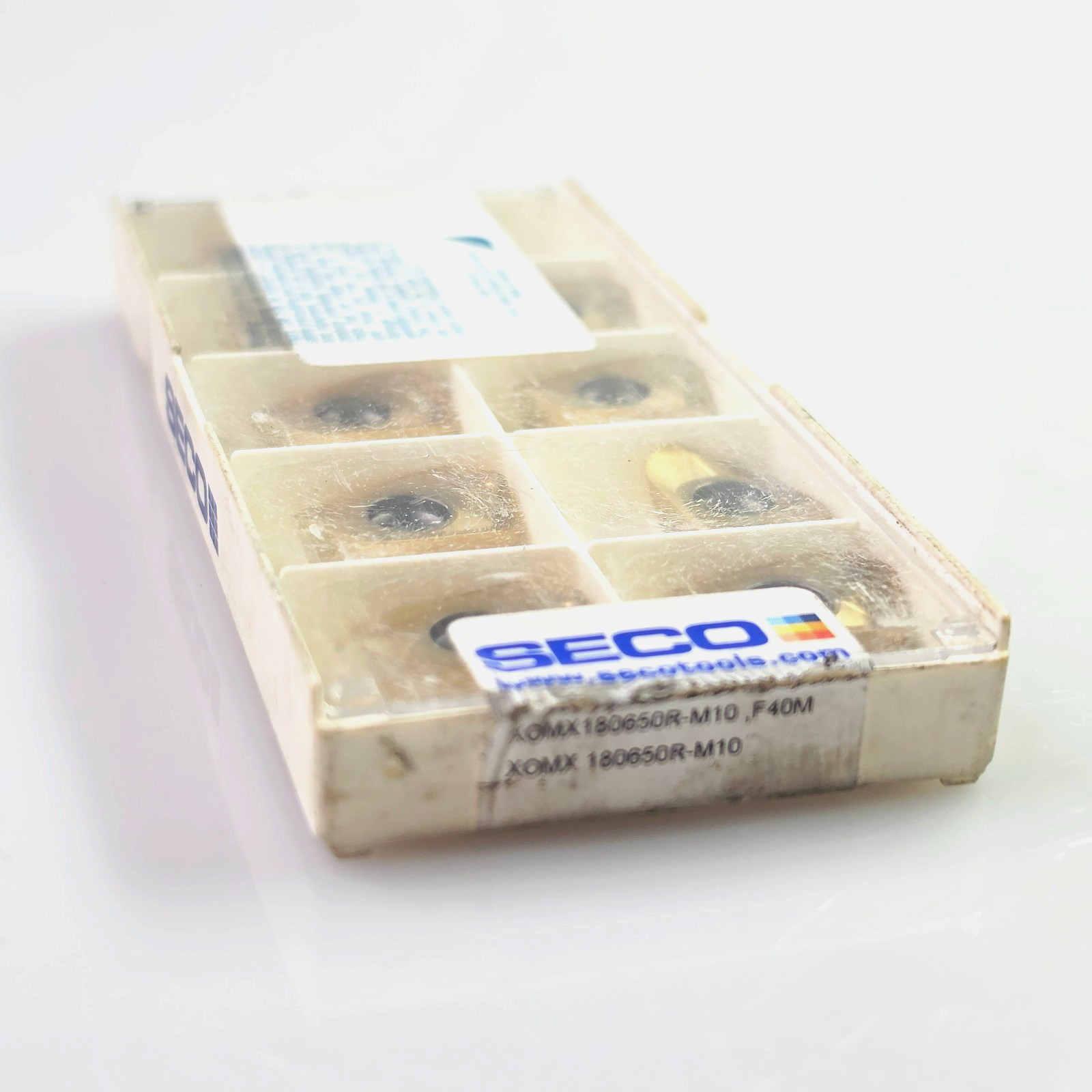 SECO XOMX 180650R-M10 F40M Carbide Milling Inserts (Box of 9)