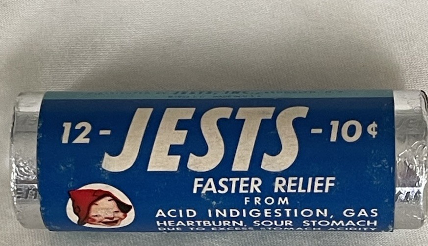 Vintage 1940’s JESTS ANTACID MINT TABLETS Unopened New Old Stock RARE Vintage 1940’s JESTS ANTACID MINT TABLETS Unopened New Old Stock RARE