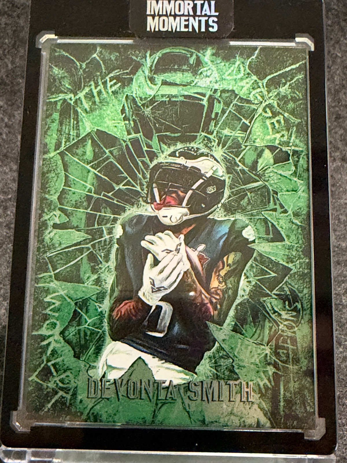 Devonta Smith 2025 Immortal Moments Spector Sports Art “The Dagger” /206 Devonta Smith 2025 Immortal Moments Spector Sports Art “The Dagger” /206