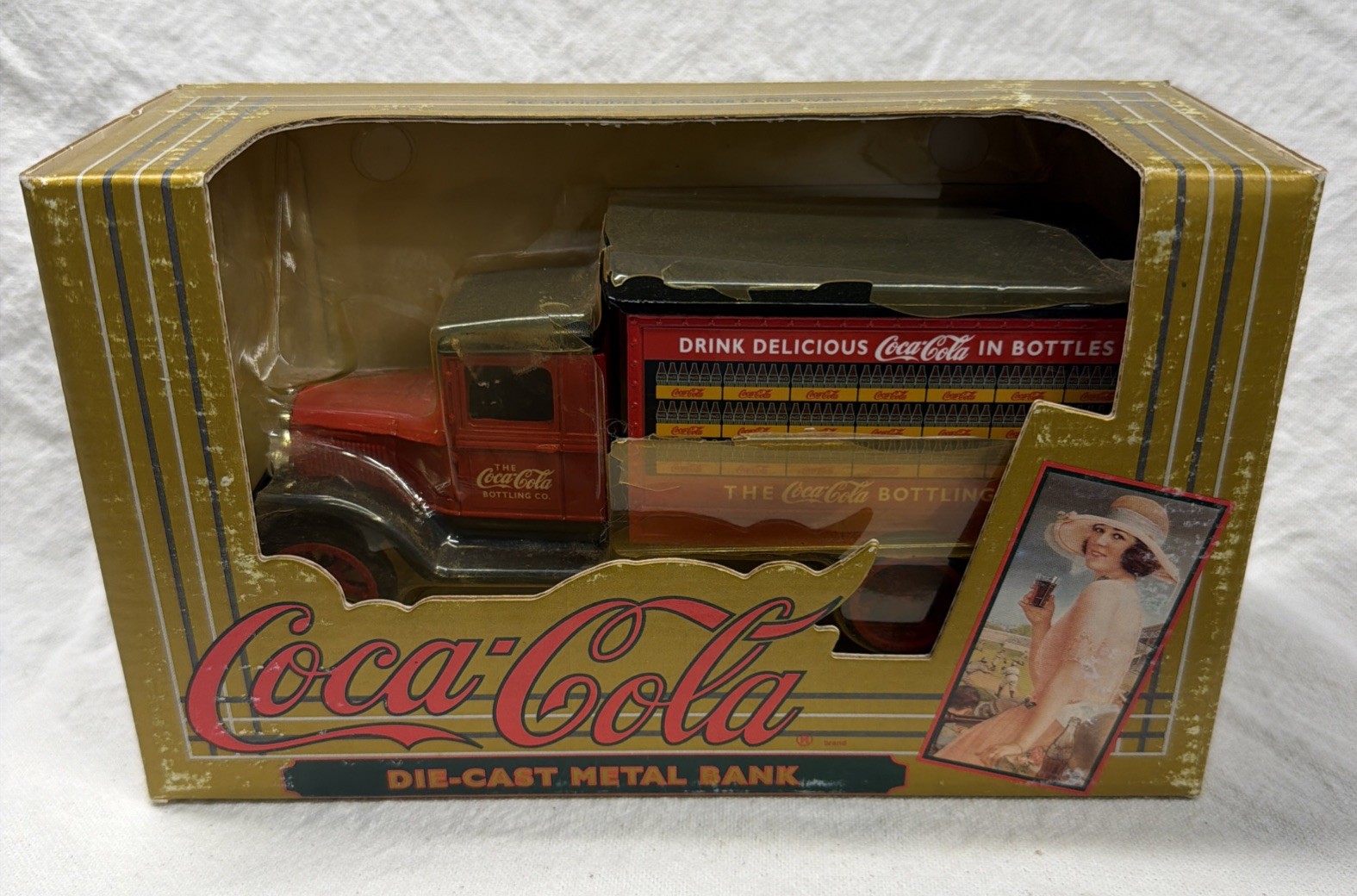 1993 Coca-Cola Coin Bank Coke Bottles Delivery Truck ERTL Diecast Metal 1993 Coca-Cola Coin Bank Coke Bottles Delivery Truck ERTL Diecast Metal