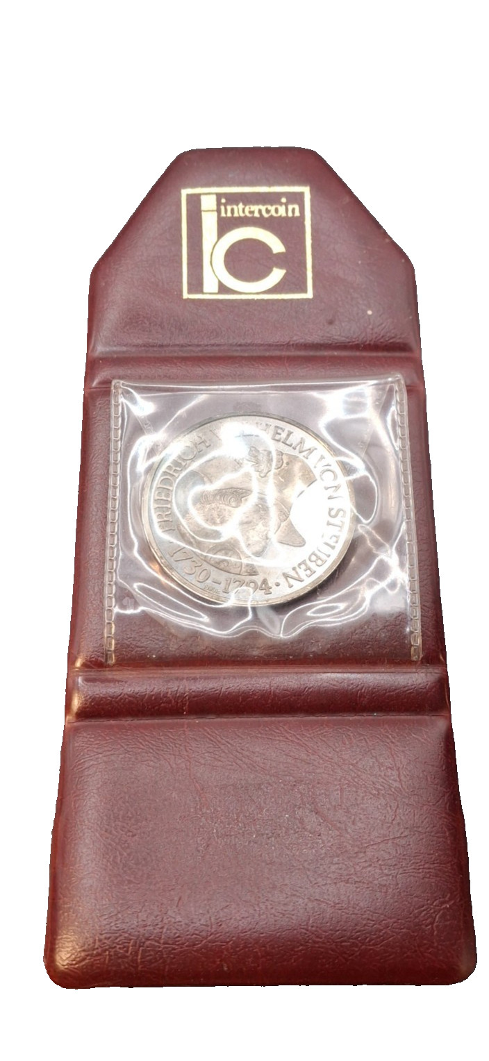 Friedrich Wilhelm von Steuben 1978 Token Coin 1000c Pure Silver Friedrich Wilhelm von Steuben 1978 Token Coin 1000c Pure Silver