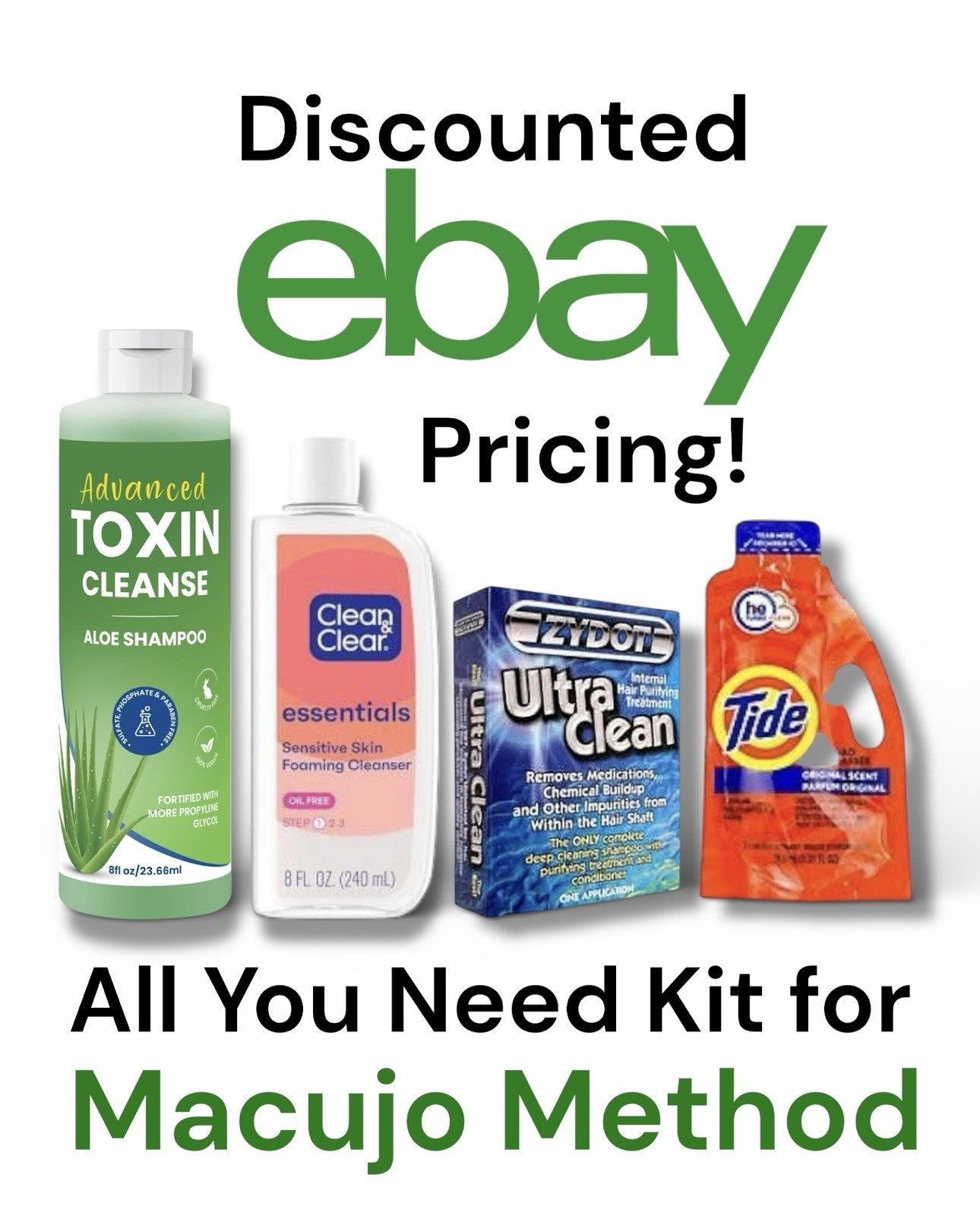 Advanced Toxin Cleanse Shampoo + Zydot Ultra Clean + Astringent + Tide Full Kit Advanced Toxin Cleanse Shampoo + Zydot Ultra Clean + Astringent + Tide Full Kit
