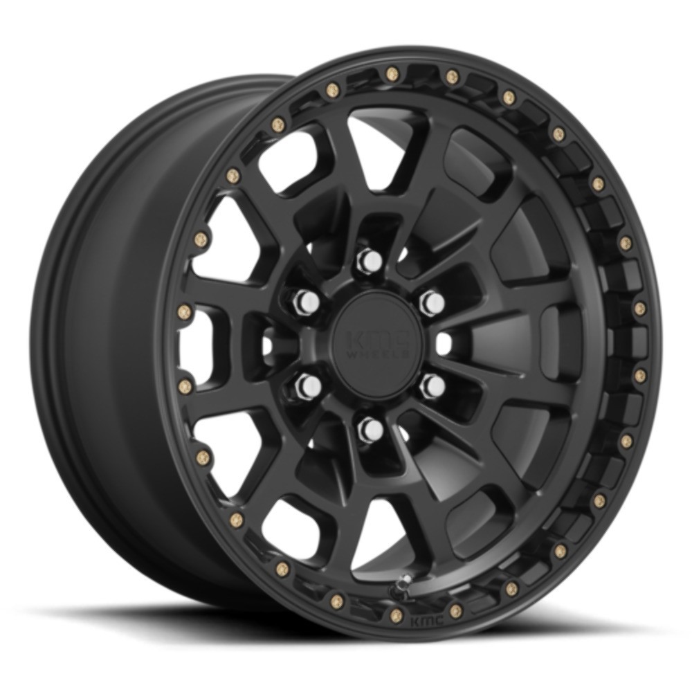 KMC KM718 Summit 17x8.5 6x135 Satin Black Wheel 17