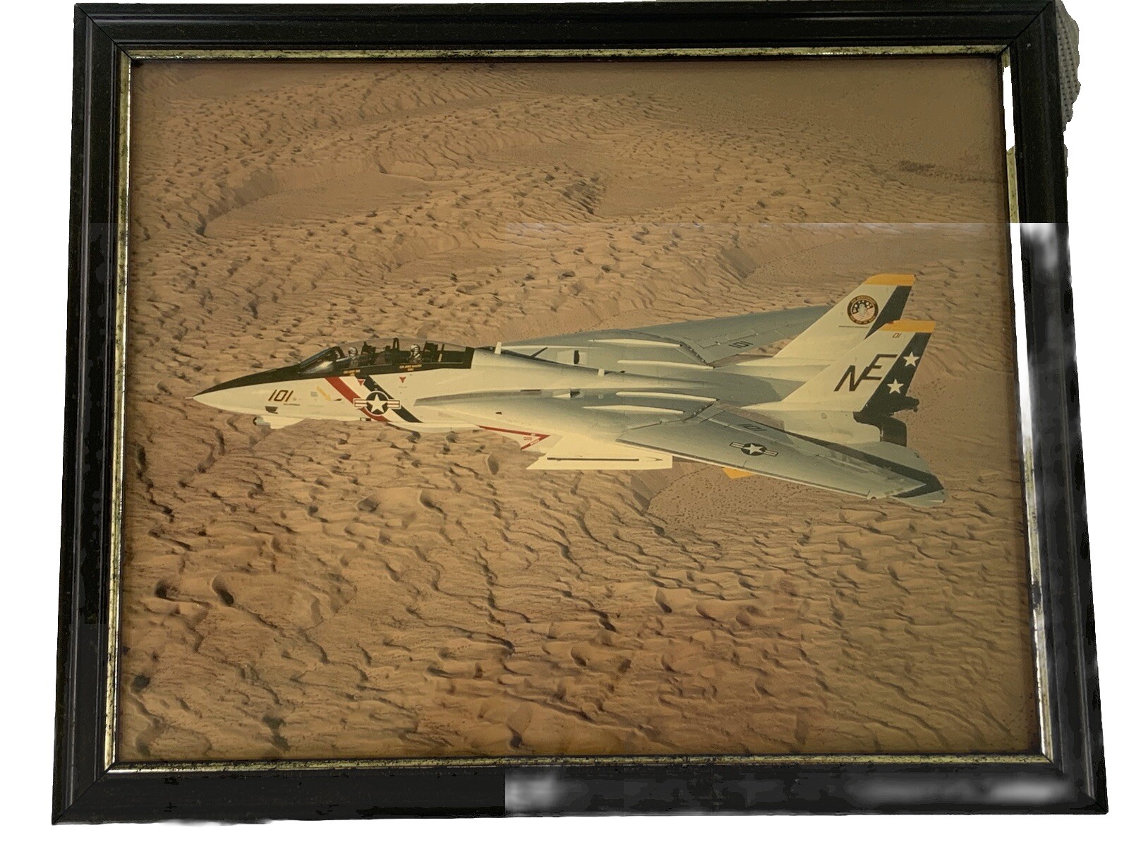 Vintage F-14A TOMCAT IN FLIGHT F-14 Framed Photo Print US Air Force