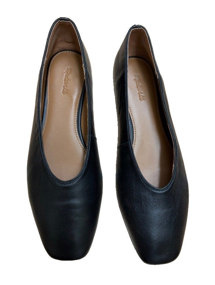 Madewell The mylie Ballet Flat Napa Leather Size 8 Black Madewell The mylie Ballet Flat Napa Leather Size 8 Black