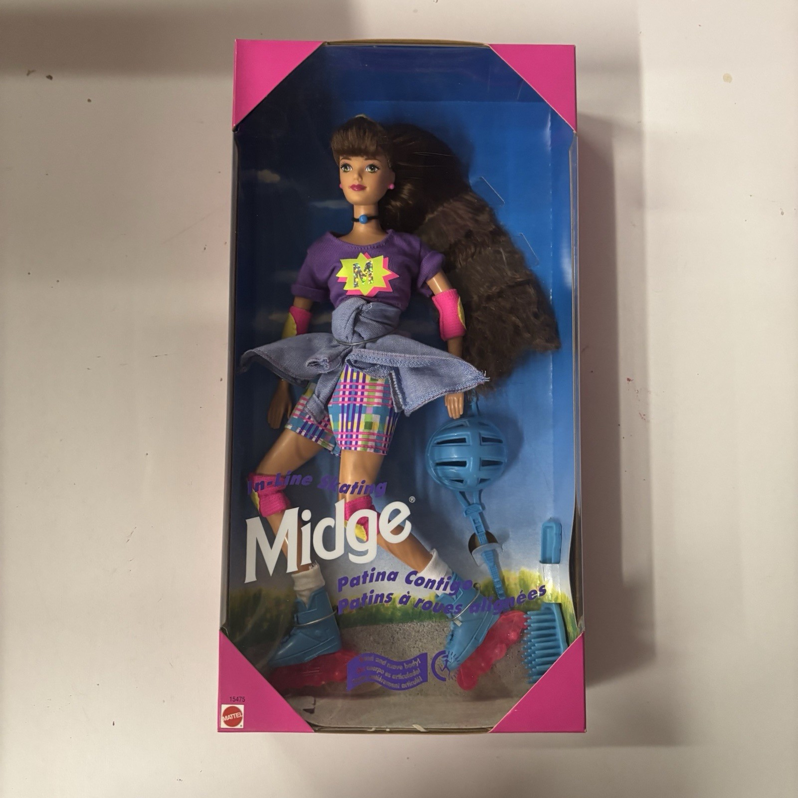In-Line Skating Midge Bend & Move Barbie Doll 15473 Mattel 1995